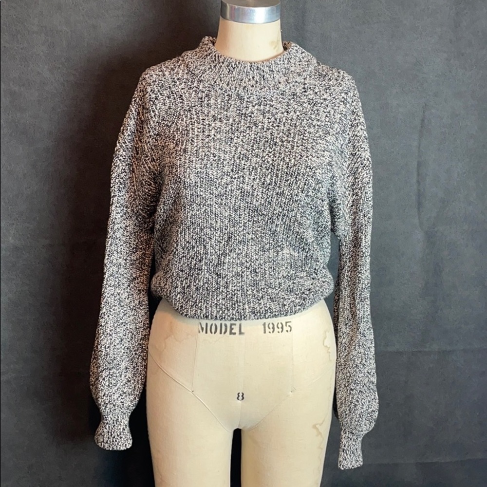 H&M Oversized Chunky Sweater + Balloon Sleeves